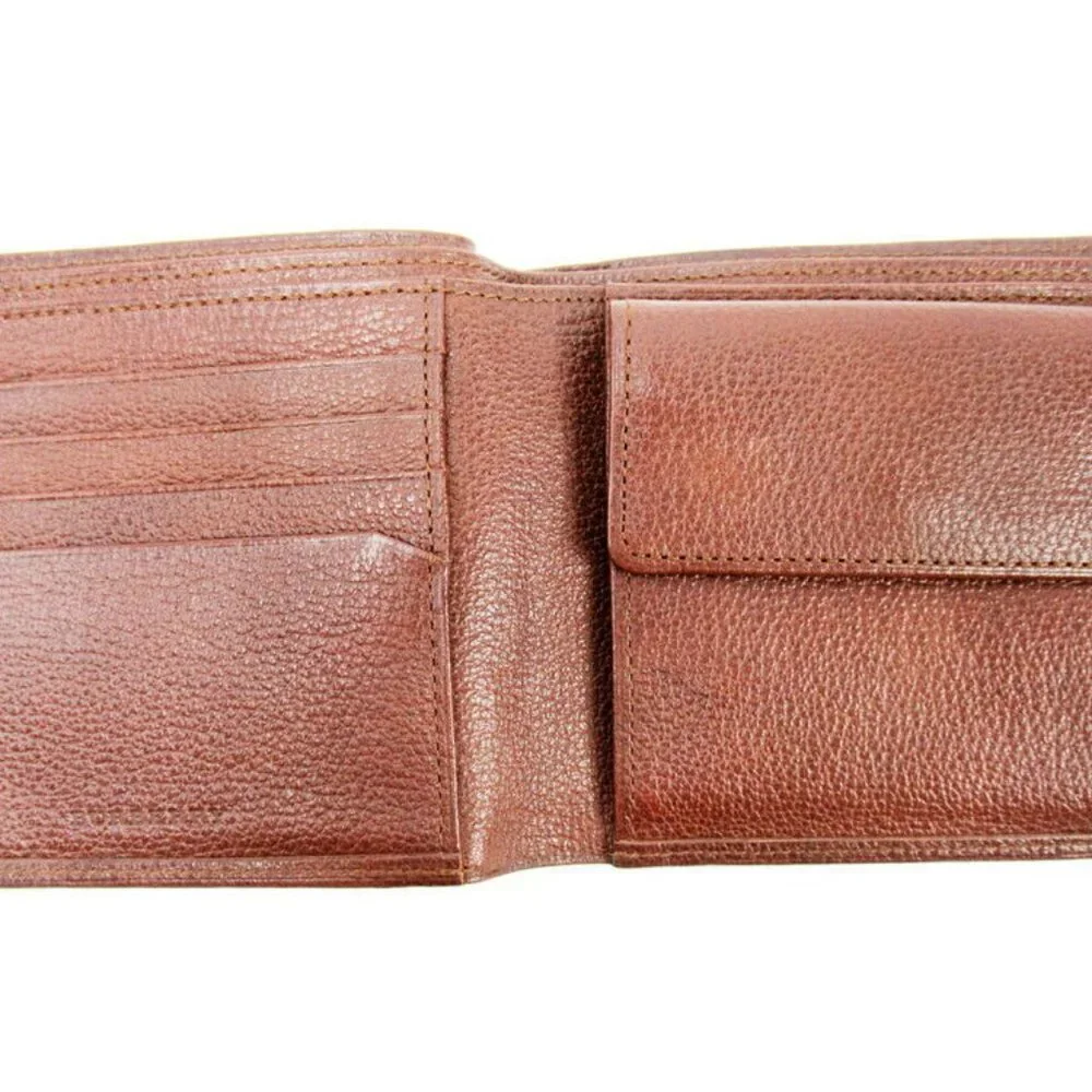 AUTH Burberry Two Folded Wallet Leather